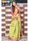 Pista Green Rang Vol 51 Latest Patola Silk Function Wear Saree 413